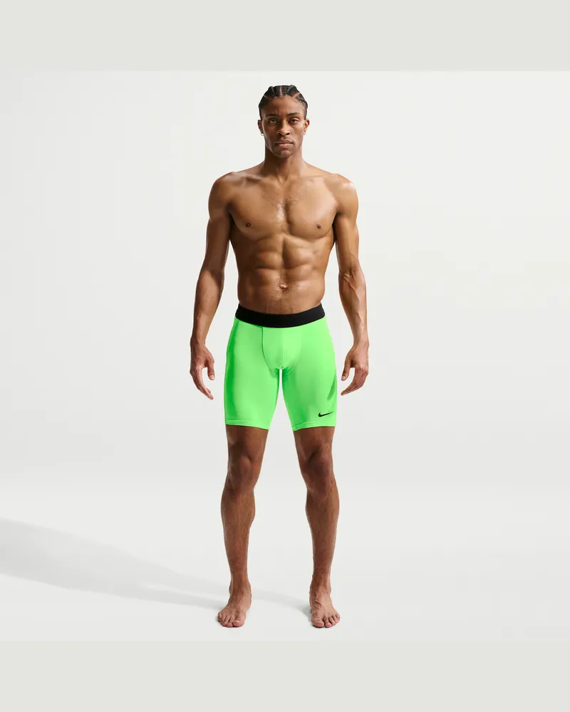 Nike Pro lange Dri-FIT Fitnessshorts für Herren - Grün Grün