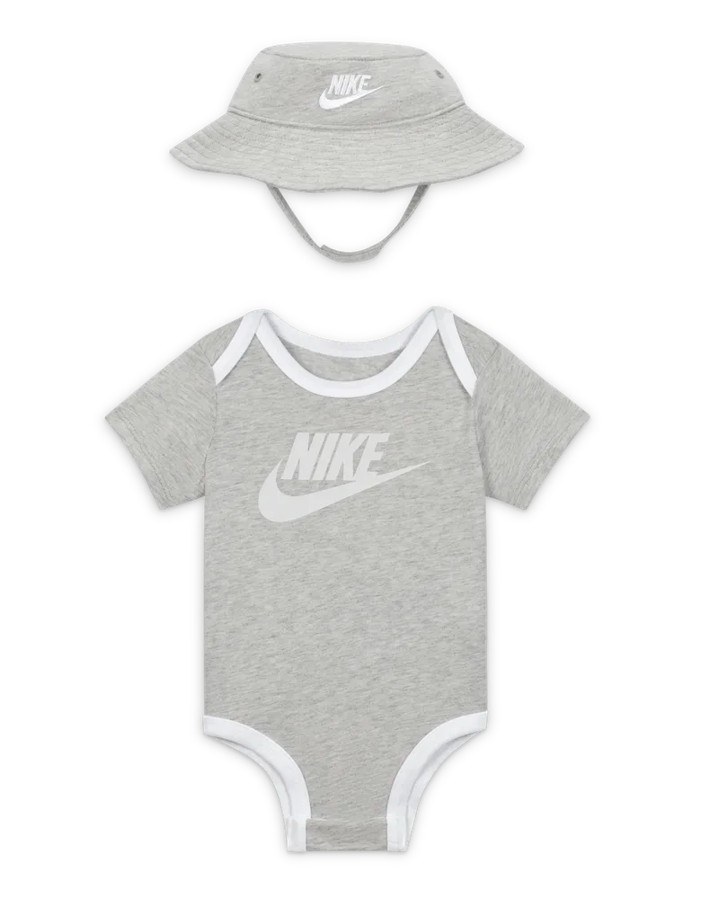 Nike Core Bucket Hat und Body Set (Babys) - Grau Grau