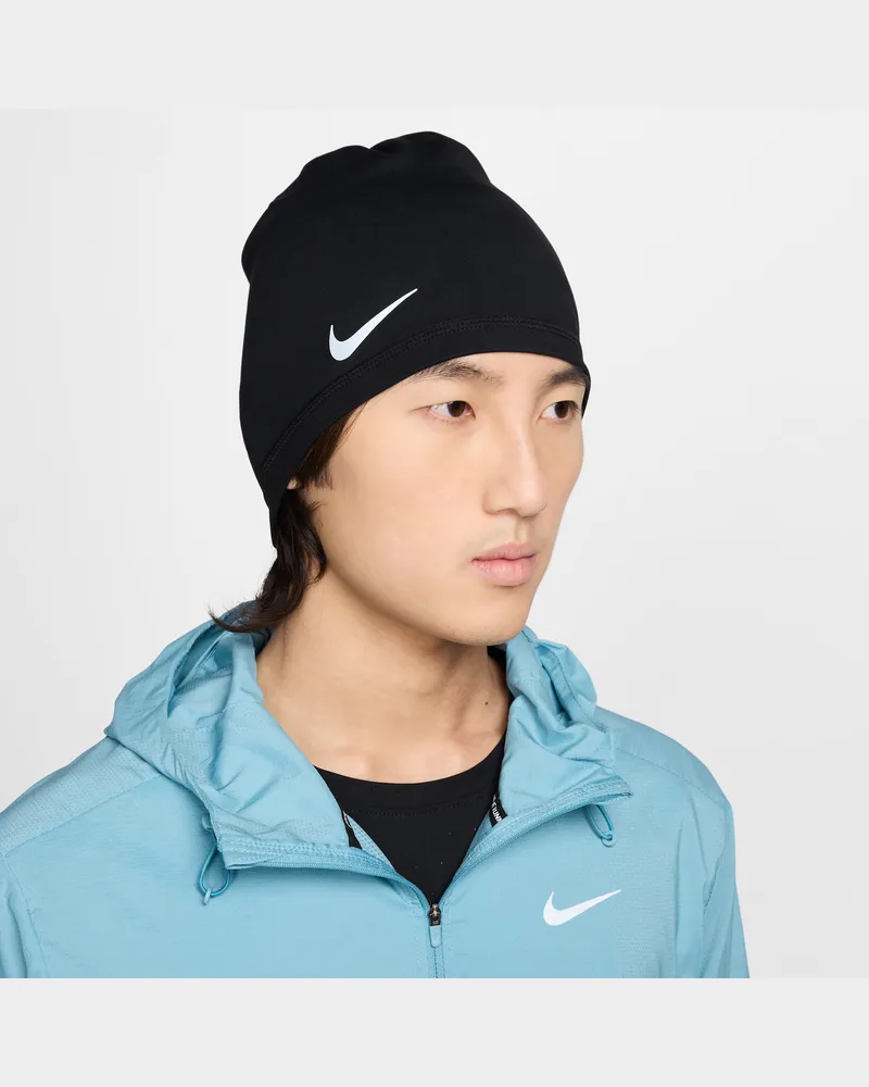 Nike Peak Dri-FIT Lauf-Beanie - Schwarz Schwarz