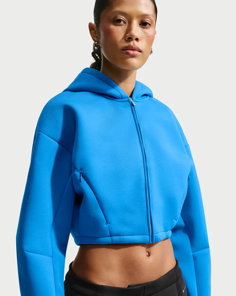Nike Damenjacke mit durchgehendem Reißverschluss - Blau Blau