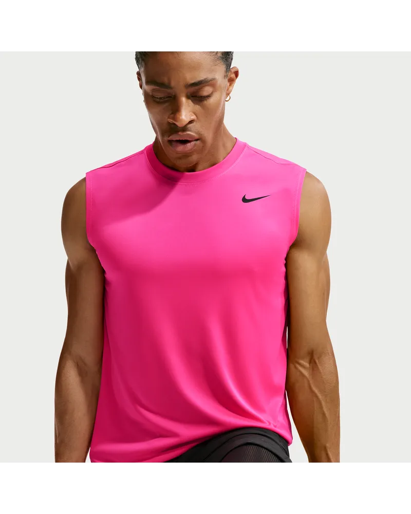 Nike Dri-FIT ärmelloses Trainingsoberteil für Herren - Pink Pink
