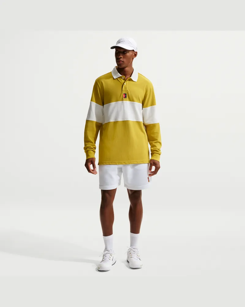 Nike Court Heritage Dri-FIT Fleece-Tennisshorts (Herren) - Weiß Weiß