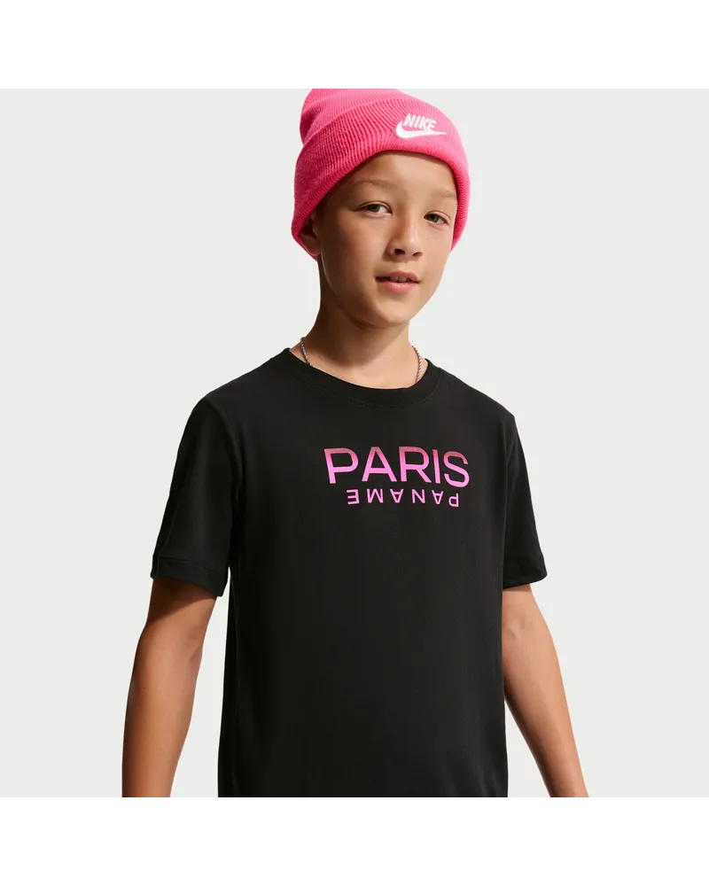 Nike Paris Saint-Germain  T-Shirt für ältere Kinder - Schwarz Schwarz