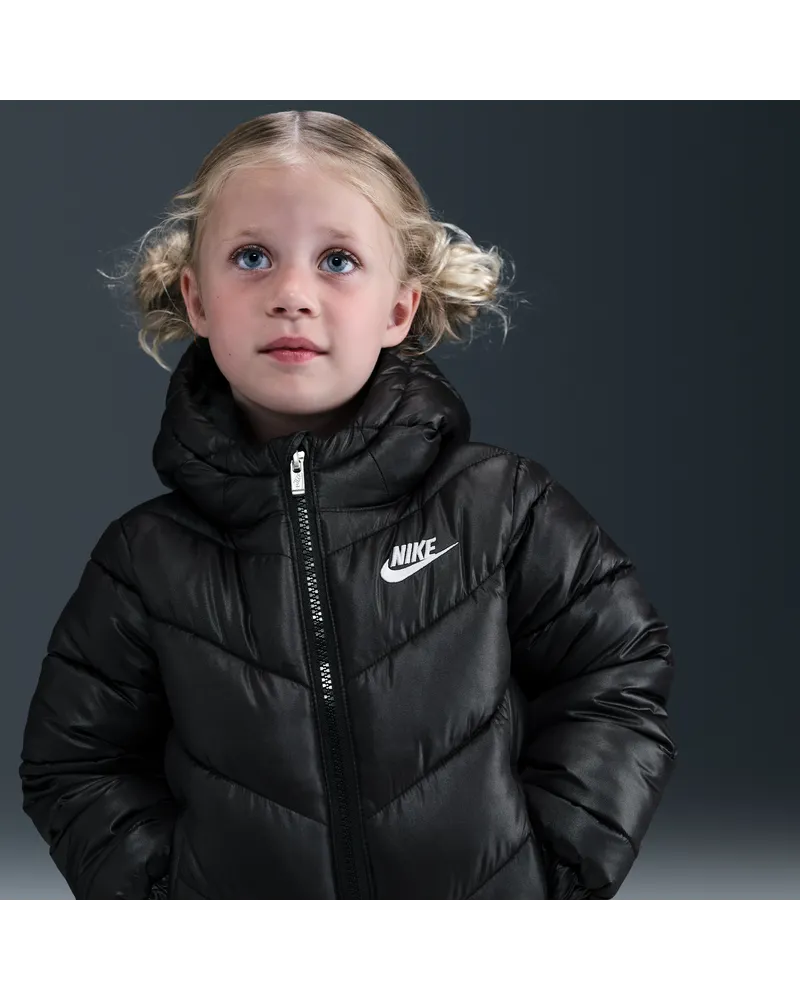 Nike All Day Play" Puffer-Jacke (Kleinkinder) - Schwarz Schwarz