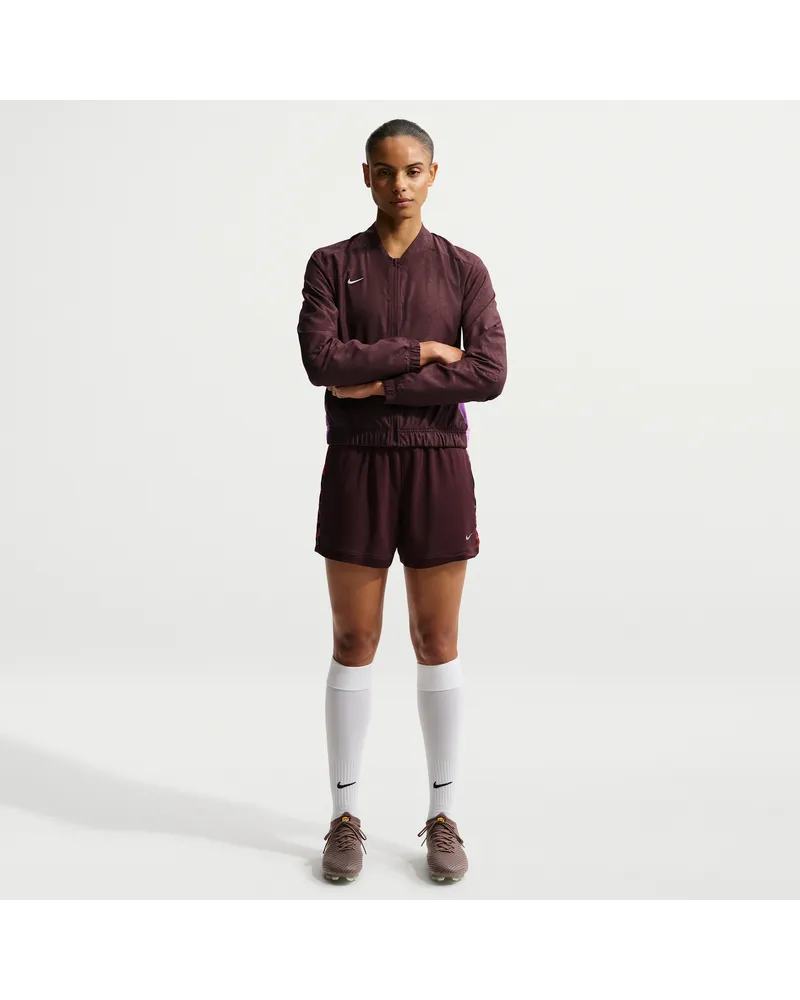 Nike United Academy Dri-FIT Strick-Fußballshorts (Damen) - Rot Rot