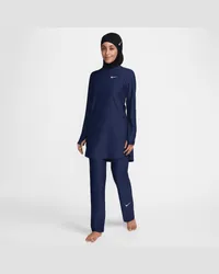 Nike Victory Schwimm-Leggings mit geradem Schnitt und voller Abdeckung für Damen - Blau Blau