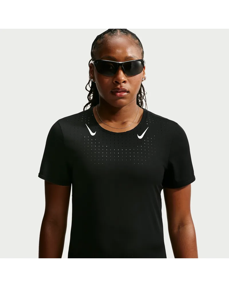 Nike AeroSwift Dri-FIT ADV Lauf-Top für Damen - Schwarz Schwarz