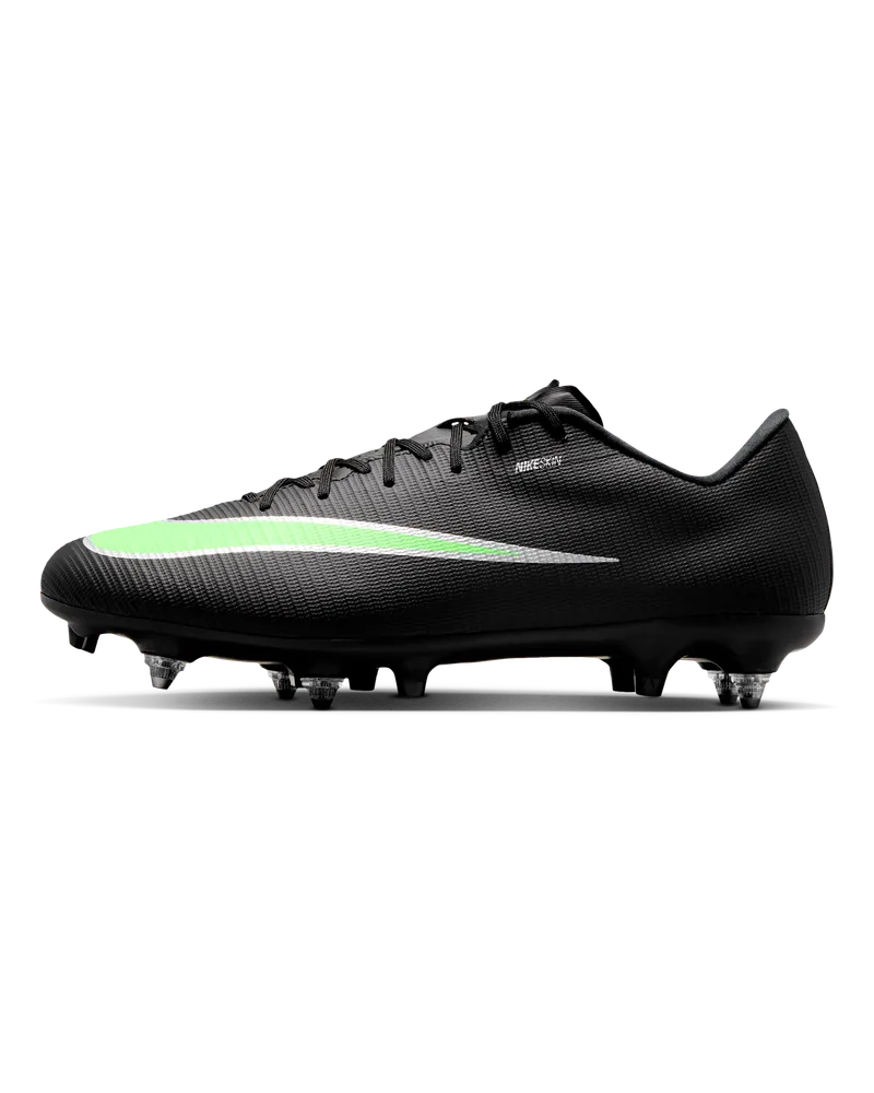 Nike Mercurial Vapor 17 Academy Low-Top-Fußballschuh für weichen Rasen - Schwarz Schwarz
