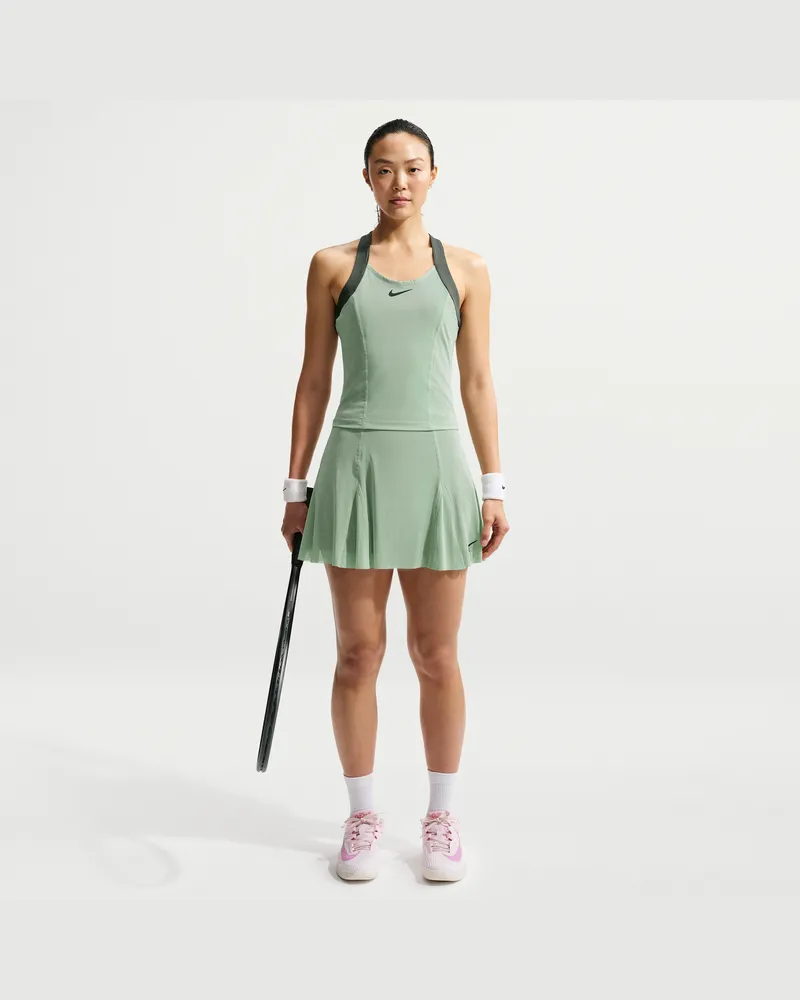 Nike Court Slam Tennisrock mit hohem Bund für Damen - Grün Grün