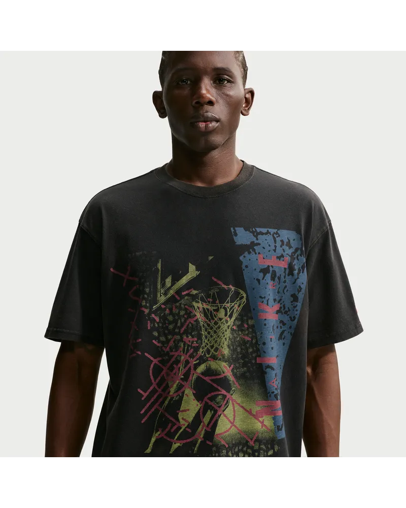 Nike Basketball-T-Shirt (Herren) - Schwarz Schwarz
