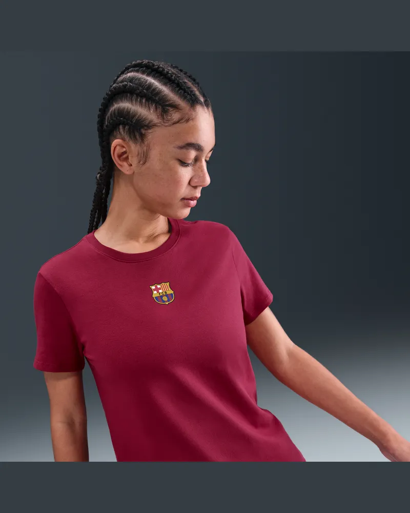 Nike FC Barcelona  Fußball-T-Shirt für Damen - Rot Rot