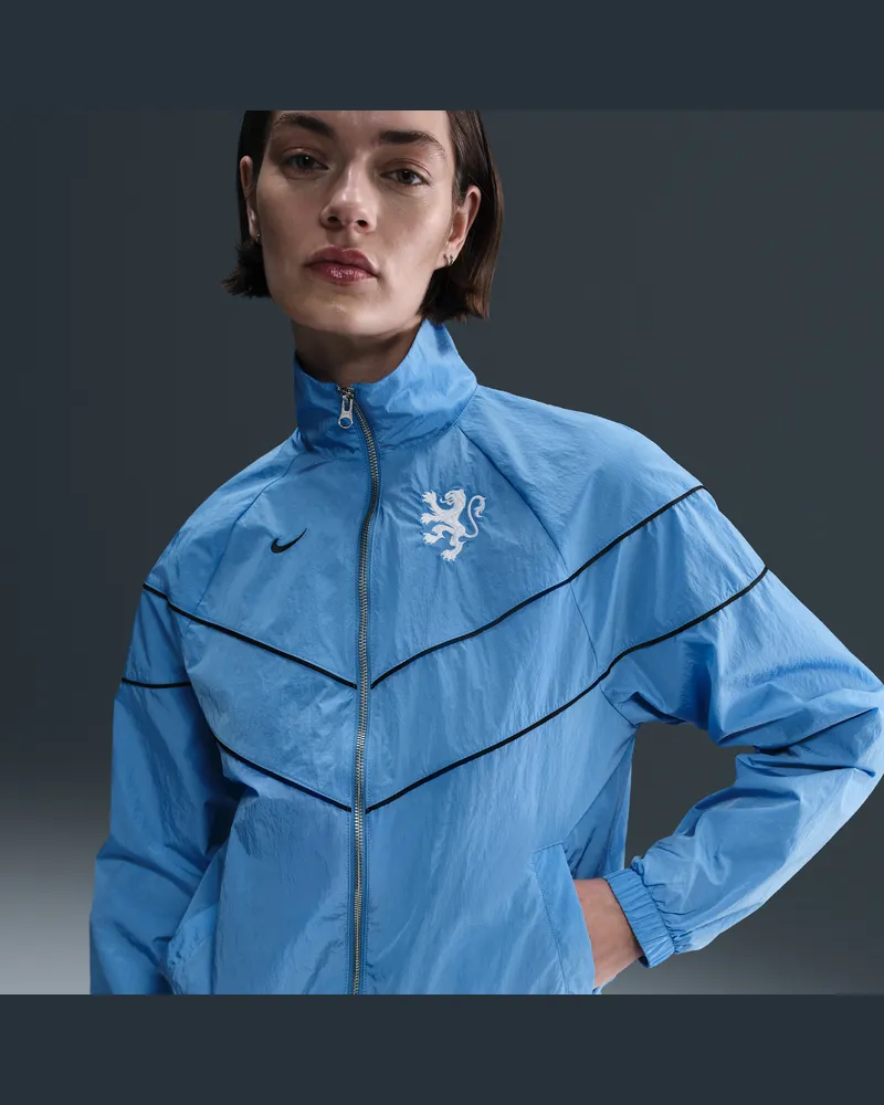 Nike Niederlande Windrunner  Football Jacke aus UV-Gewebe (Damen) - Blau Blau
