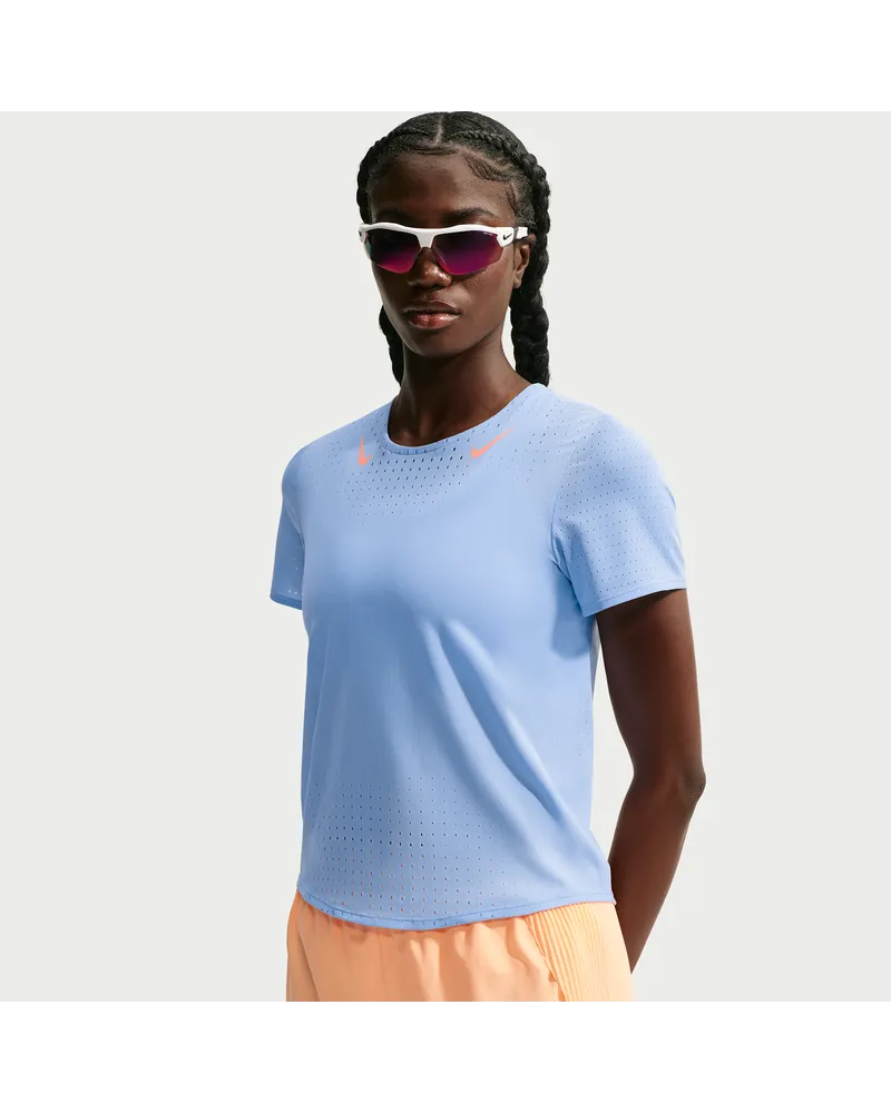 Nike AeroSwift Dri-FIT ADV Lauf-Top für Damen - Blau Blau