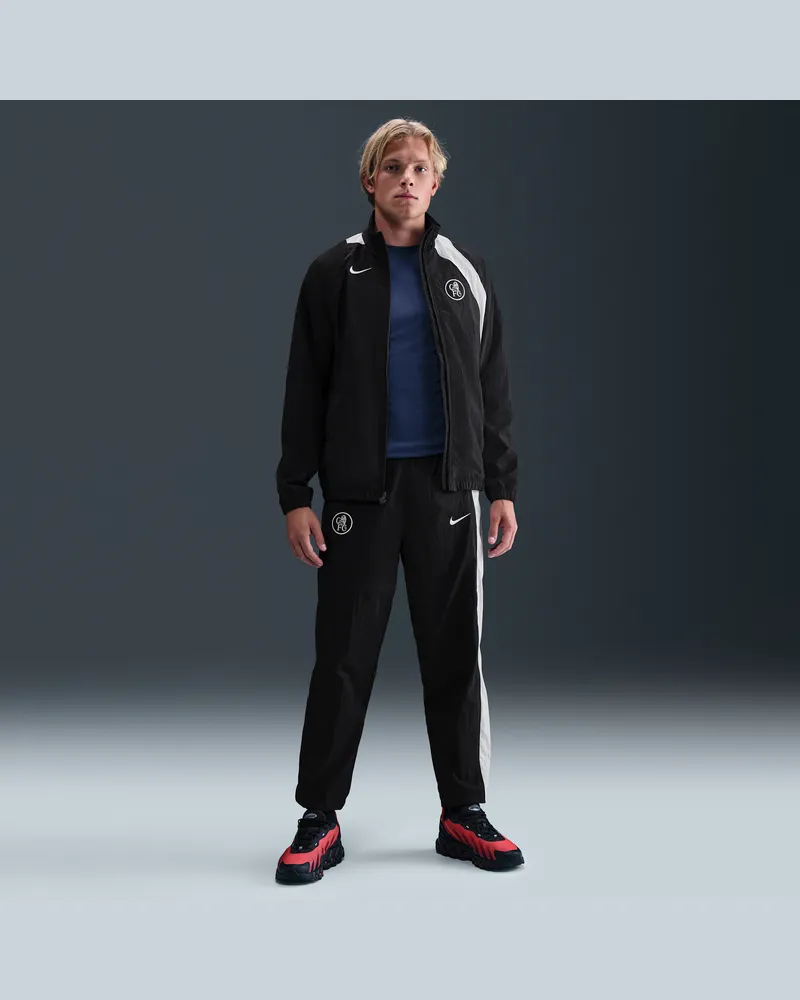 Nike FC Chelsea Third  Total 90 Fußball-Trainingshose aus Webmaterial (Herren) - Schwarz Schwarz
