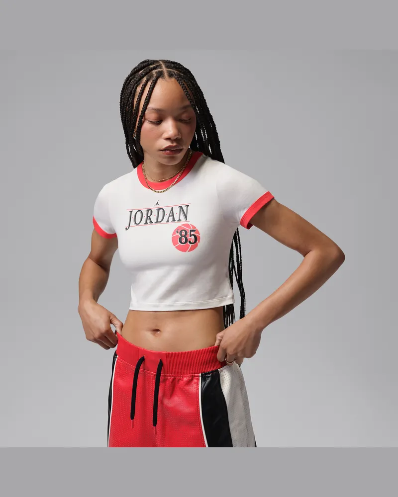 Jordan Ringer-T-Shirt (Damen) - Weiß Weiß