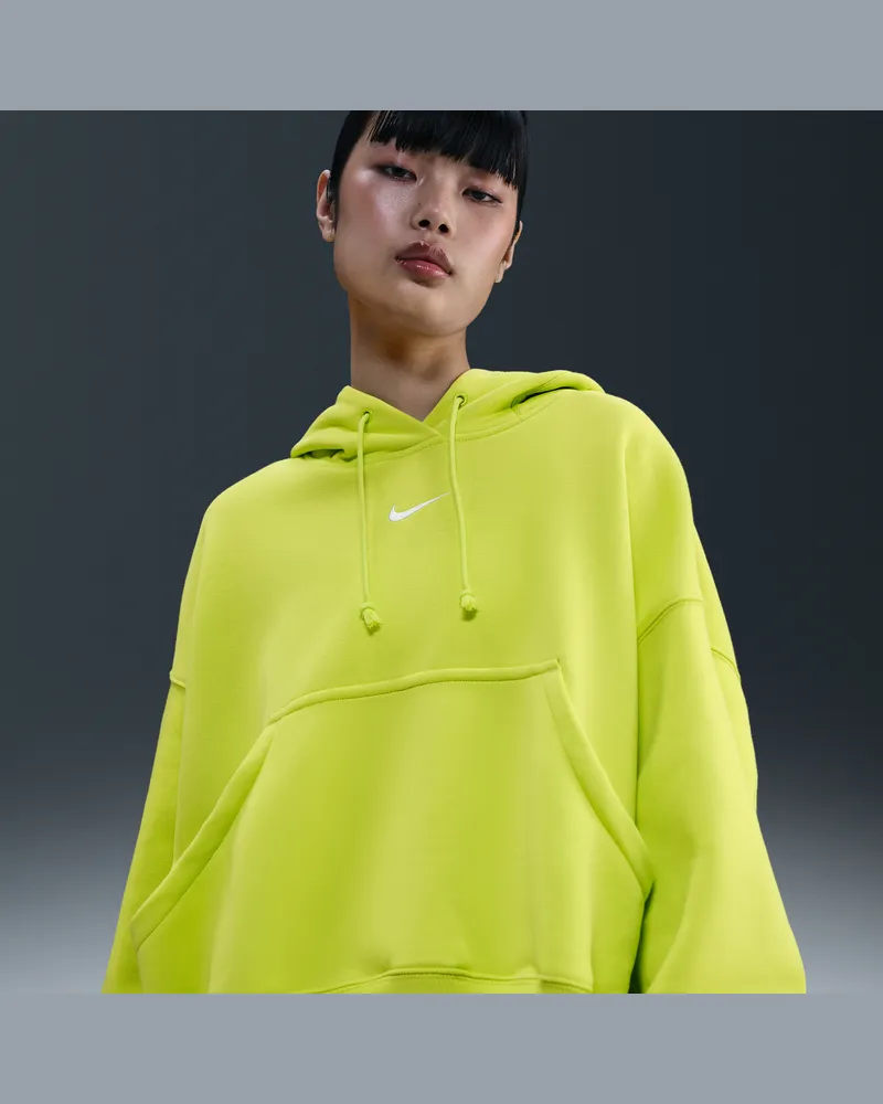 Nike Phoenix Fleece überextragroßer Hoodie für Damen - Grün Grün