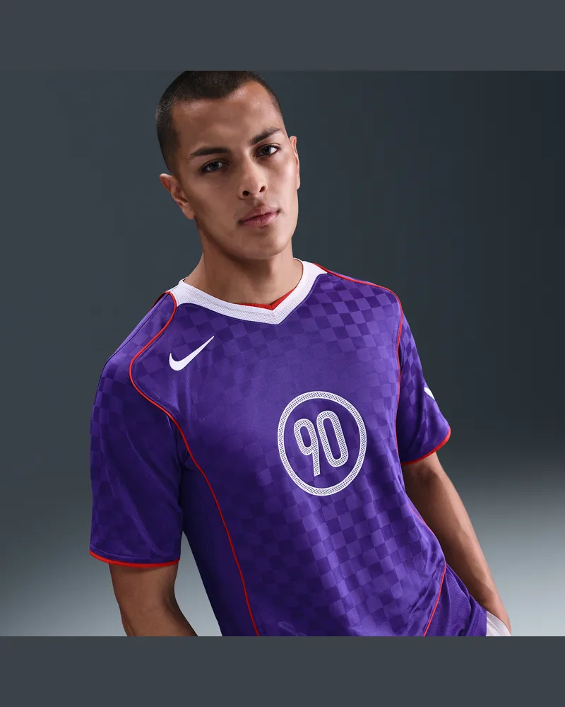 Nike Total 90 Dri-FIT Kurzarm-Fußballoberteil (Herren) - Lila Lila