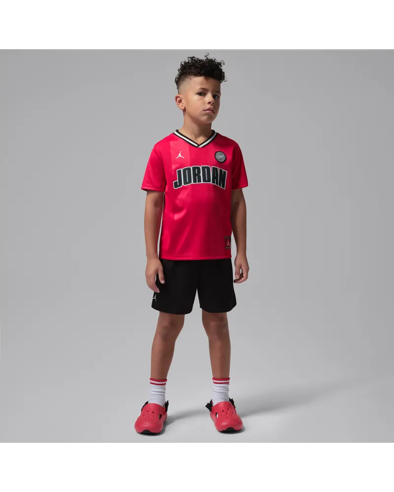 Jordan Set aus Sporttrikot und Mesh-Shorts für jüngere Kinder - Schwarz Schwarz