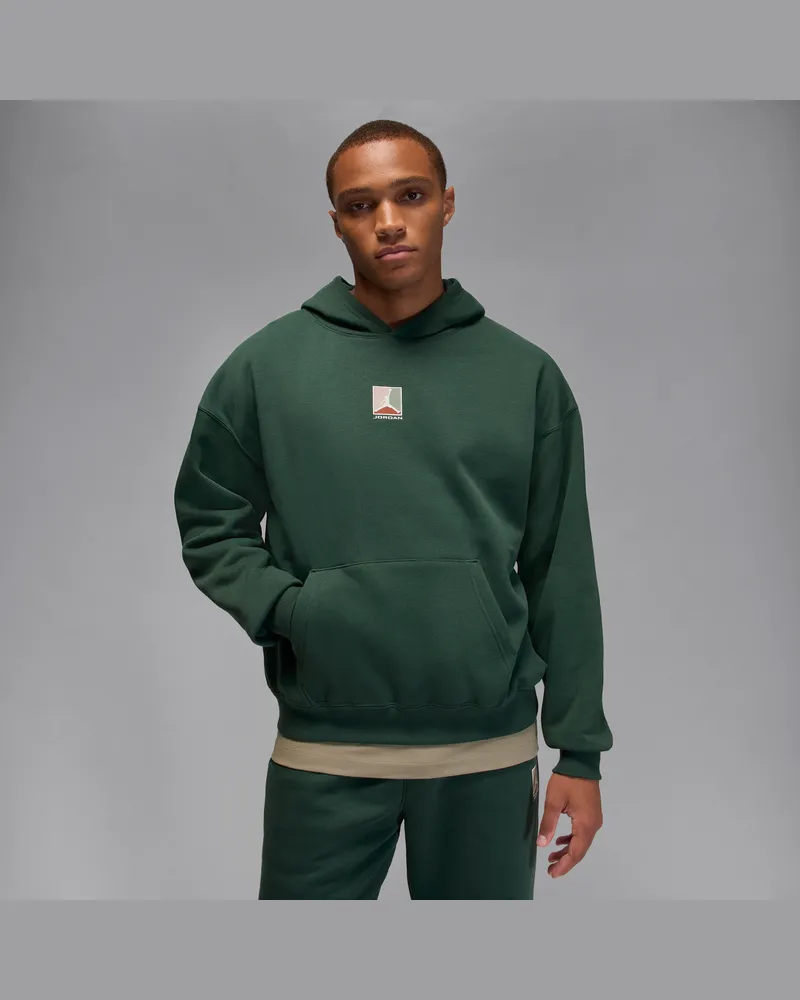 Jordan Brooklyn Fleece-Hoodie mit Grafik (Herren) - Grün Grün