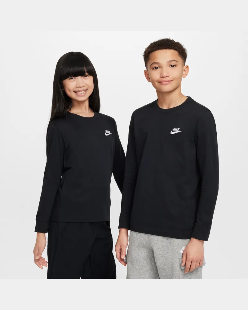 Nike Longsleeve für ältere Kinder - Schwarz Schwarz