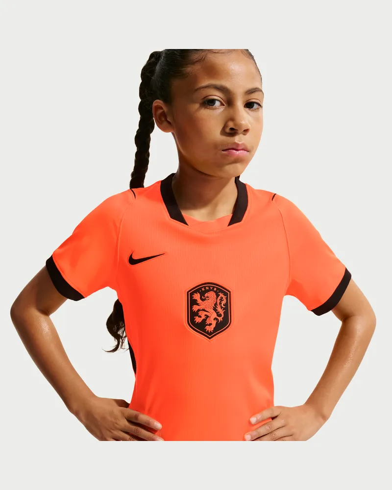 Nike Niederlande 2026 Heimstadion  Dri-FIT Replika-Fußballtrikot für ältere Kinder - Orange Orange