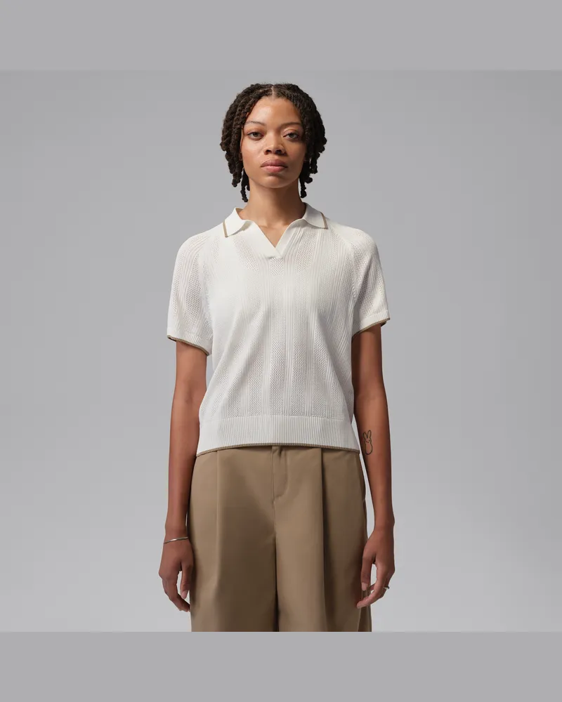 Jordan Sport Golf-Poloshirt aus Strickmaterial (Damen) - Weiß Weiß
