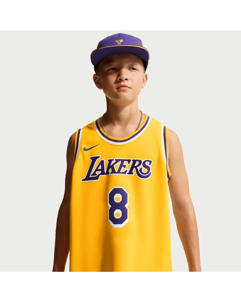 Nike Los Angeles Lakers Icon Edition NBA Swingman Trikot (ältere Kinder) - Gelb Gelb