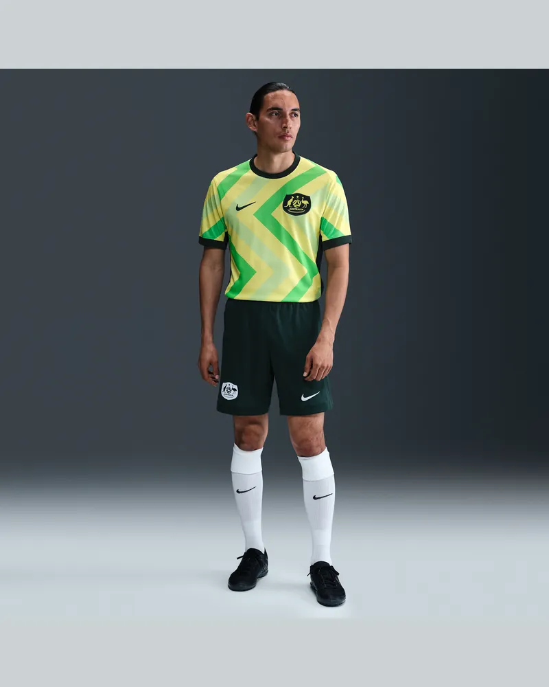 Nike Australien 2025/26 Stadium Home  Dri-FIT Replika-Fußballshorts (Herren) - Grün Grün
