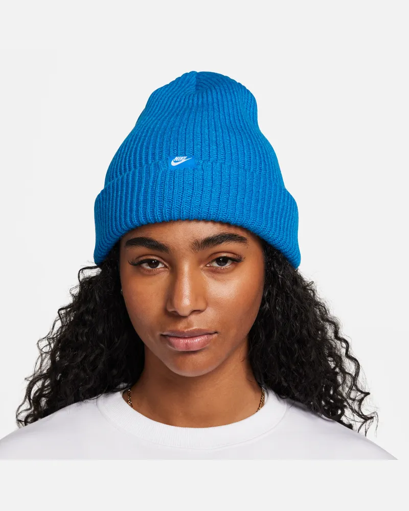 Nike Peak Futura Beanie mit Standardbündchen - Blau Blau