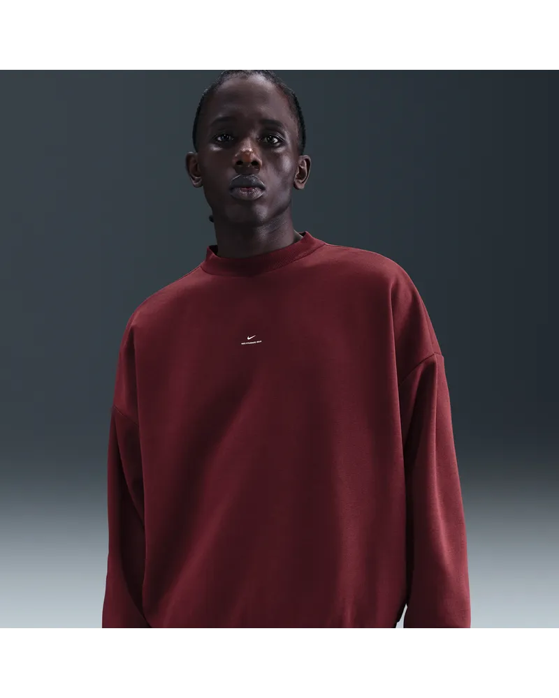 Nike Standard Issue Therma-FIT-Basketball-Oberteil mit Rundhalsausschnitt (Herren) - Rot Rot