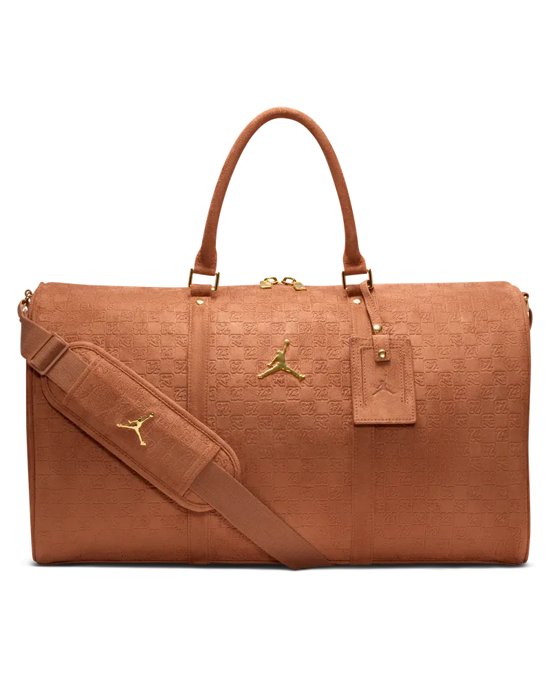 Jordan Monogram Sporttasche aus Wildleder (40 l) - Braun Braun
