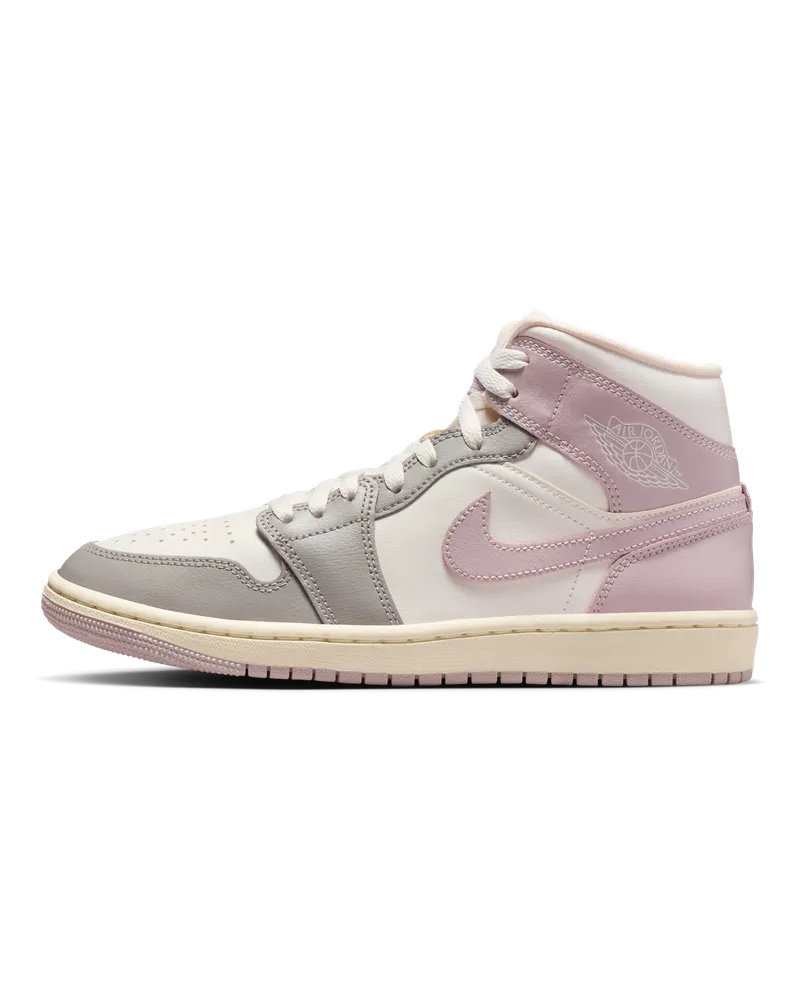 Jordan Air  1 Mid Schuh (Damen) - Weiß Weiß