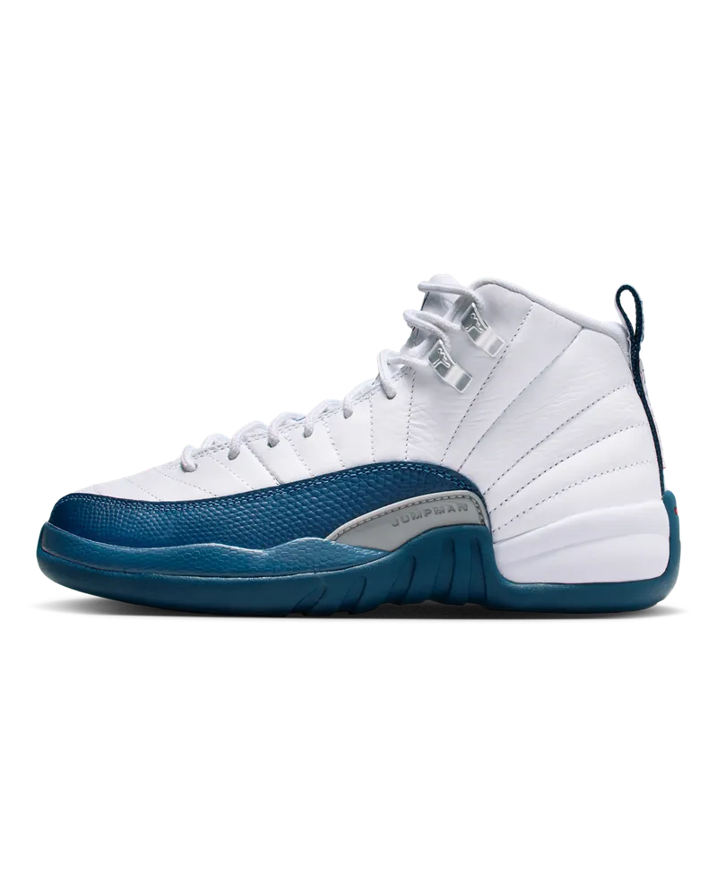 Jordan Air  12 Retro "French Blue" Schuh (ältere Kinder) - Weiß Weiß