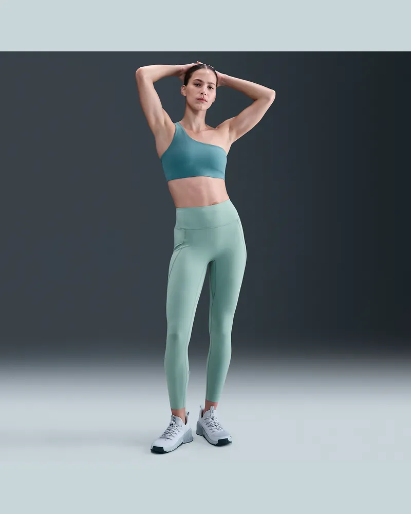 Nike Universa 7/8-Leggings mit hohem Bund und ohne Frontnaht (Damen) - Grün Grün