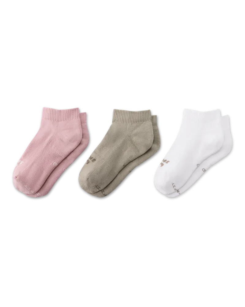 Nike SKIMS Dri-FIT Knöchelsocken (Damen, 3 Paar) - Braun Braun