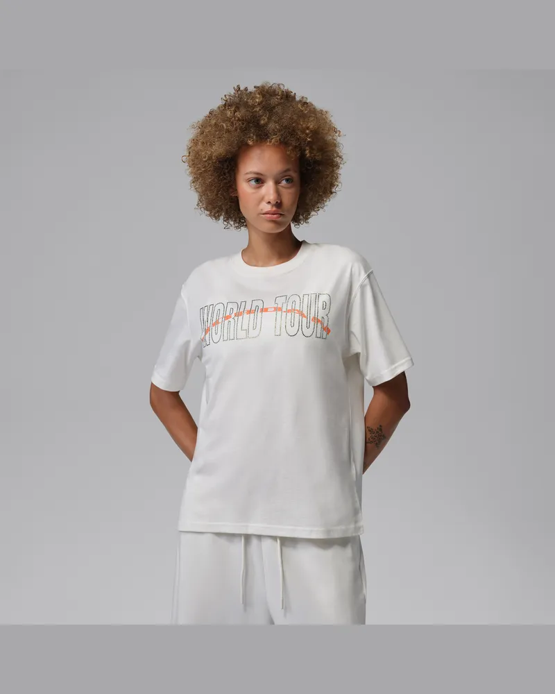 Jordan Brooklyn Girlfriend-T-Shirt (Damen) - Weiß Weiß