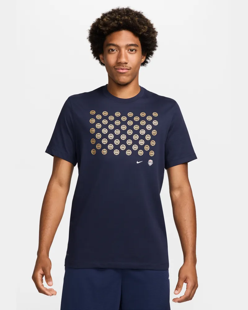 Nike USA  Basketball-T-Shirt (Herren) - Blau Blau