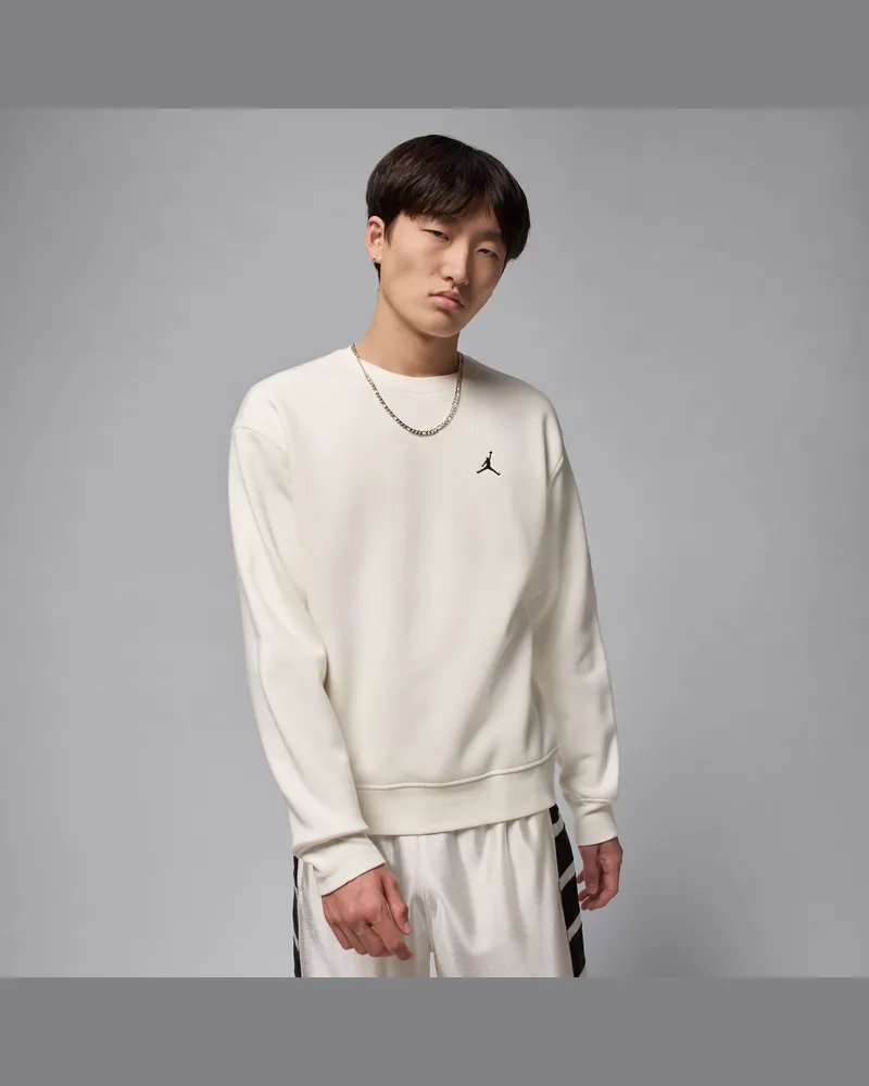 Jordan Brooklyn Fleece Sweatshirt mit Rundhalsausschnitt für Herren - Weiß Weiß