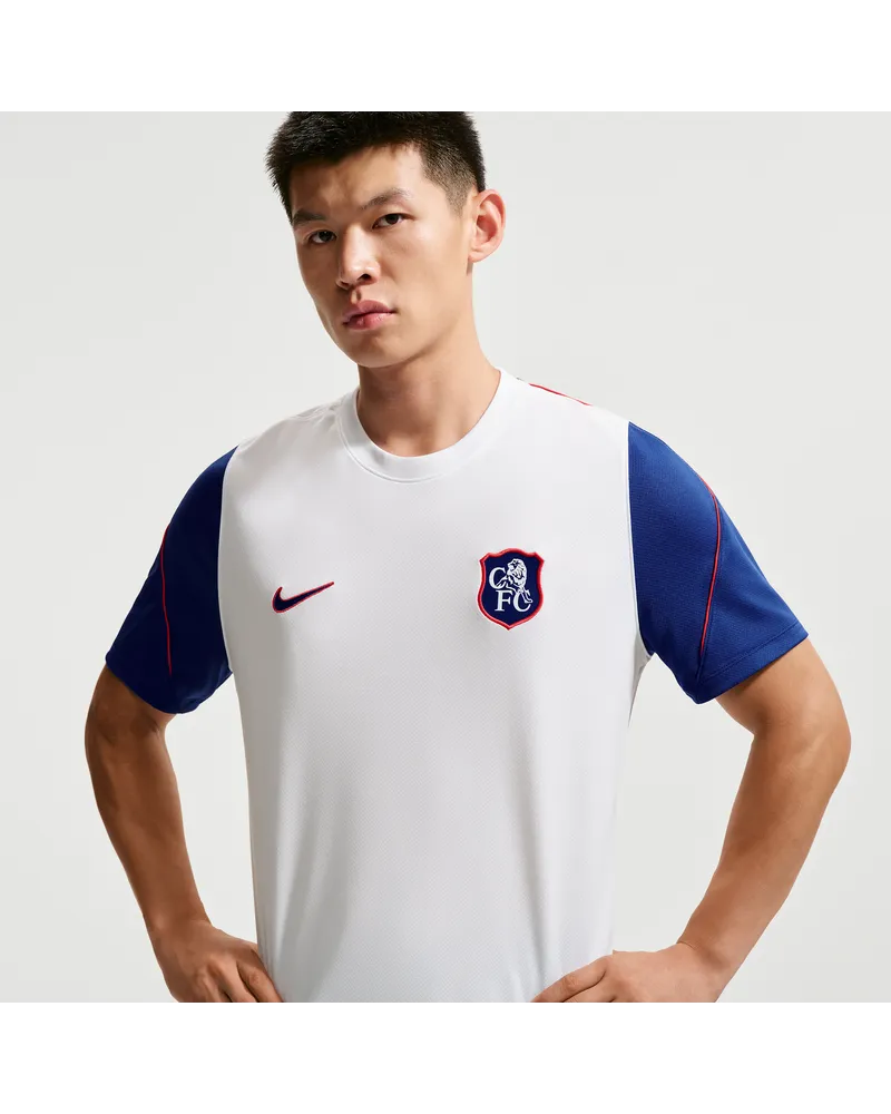 Nike FC Chelsea Strike Third  Football Dri-FIT Kurzarmshirt (Herren) - Weiß Weiß