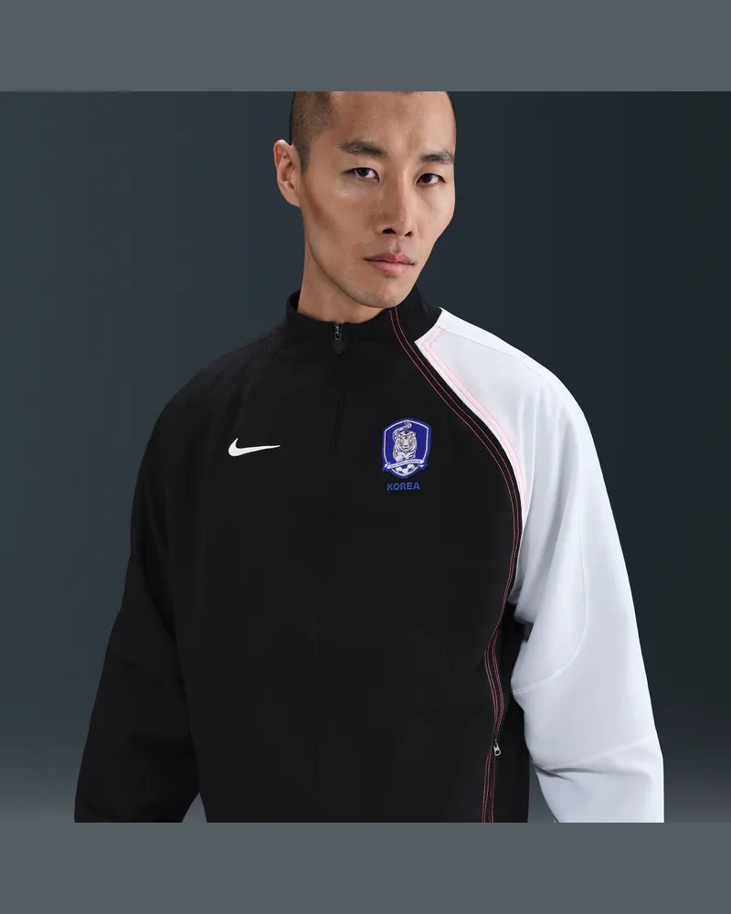 Nike Südkorea 2004 Total 90 Reissue  Replika-Fußball-Trainingsjacke (Herren) - Schwarz Schwarz