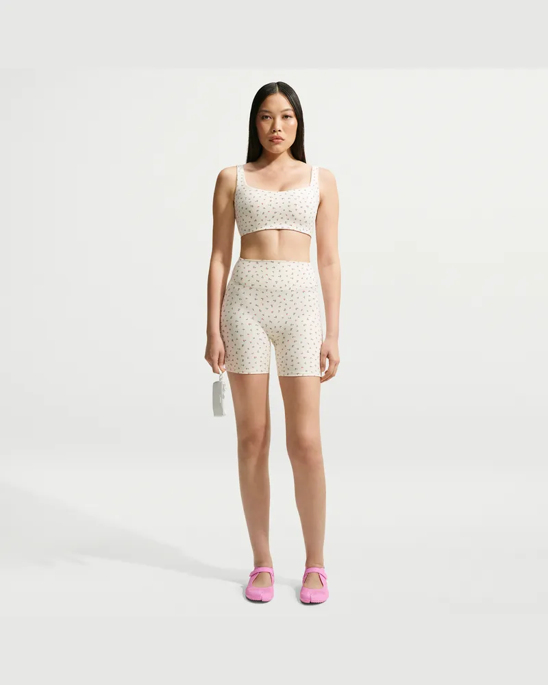 Nike SKIMS Matte Damen-Shorts mit Print (ca. 13 cm) - Weiß Weiß