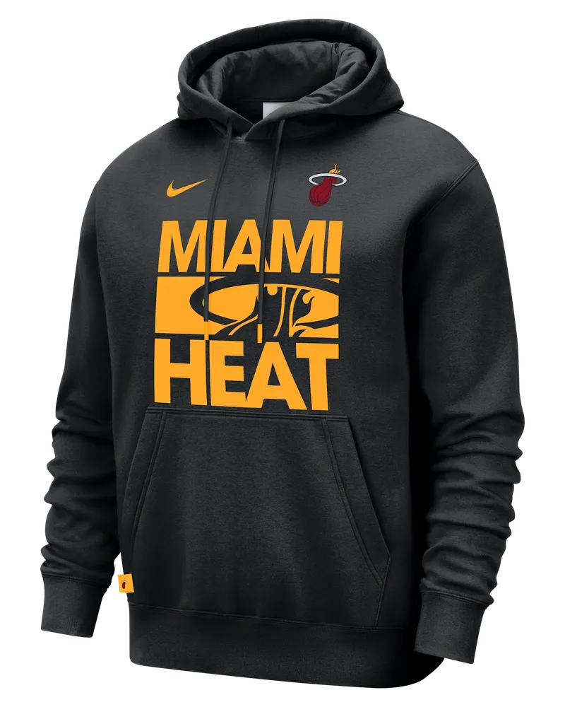 Nike Miami Heat Club Courtside  NBA-Hoodie für Herren - Schwarz Schwarz