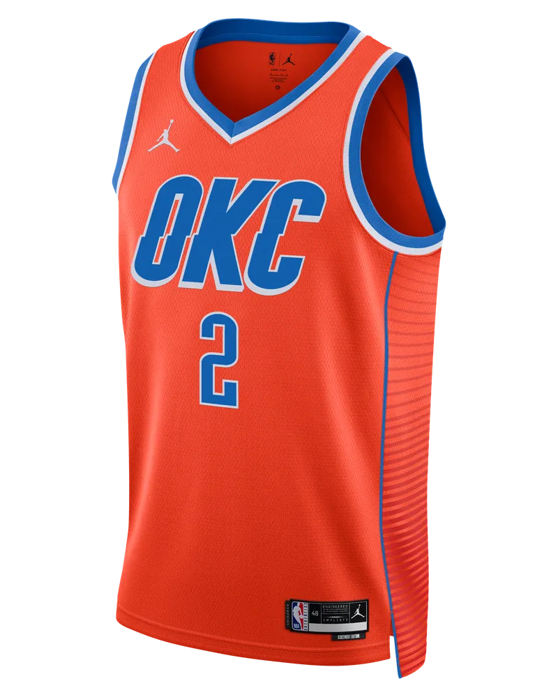 Jordan Oklahoma City Thunder Statement Edition  Dri-FIT NBA Swingman Trikot für Herren - Orange Orange