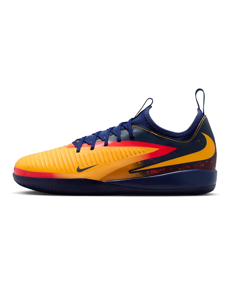 Nike Jr. Phantom 6 Low Academy "Erling Haaland" Fußballschuh für Hallen- und Hartplätze (ältere Kinder) - Orange Orange