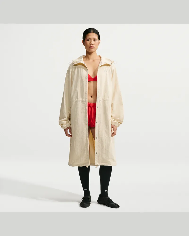 Nike SKIMS Crunchy Nylon Parka mit Kapuze (Damen) - Weiß Weiß