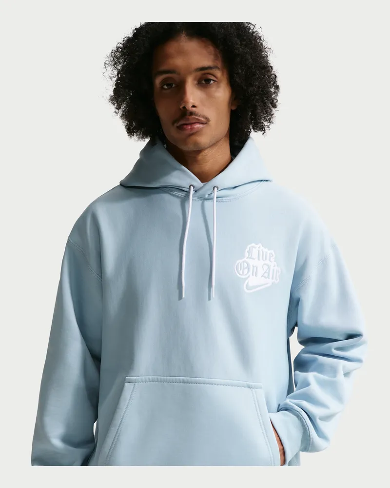 Nike Solo Swoosh Fleece-Hoodie für Herren - Blau Blau