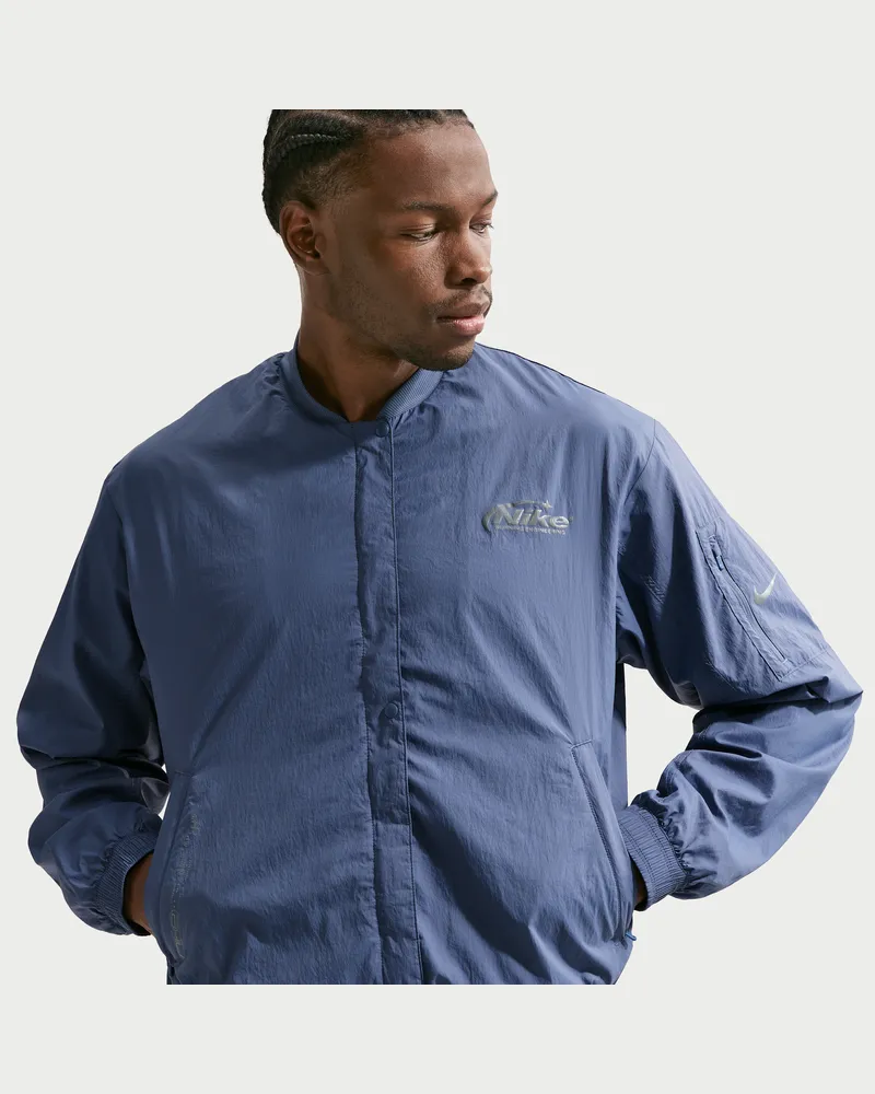 Nike Repel-Laufbomberjacke mit UV-Schutz (Herren) - Blau Blau