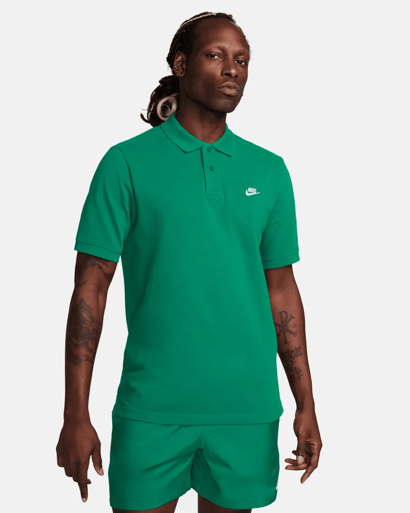 Nike Club Kurzarm-Poloshirt für Herren - Grün Grün