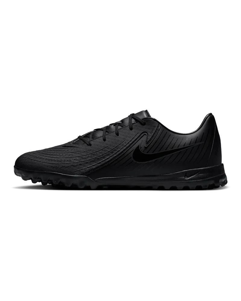 Nike Phantom GX 2 Academy TF Low-Top Fußballschuh - Schwarz Schwarz