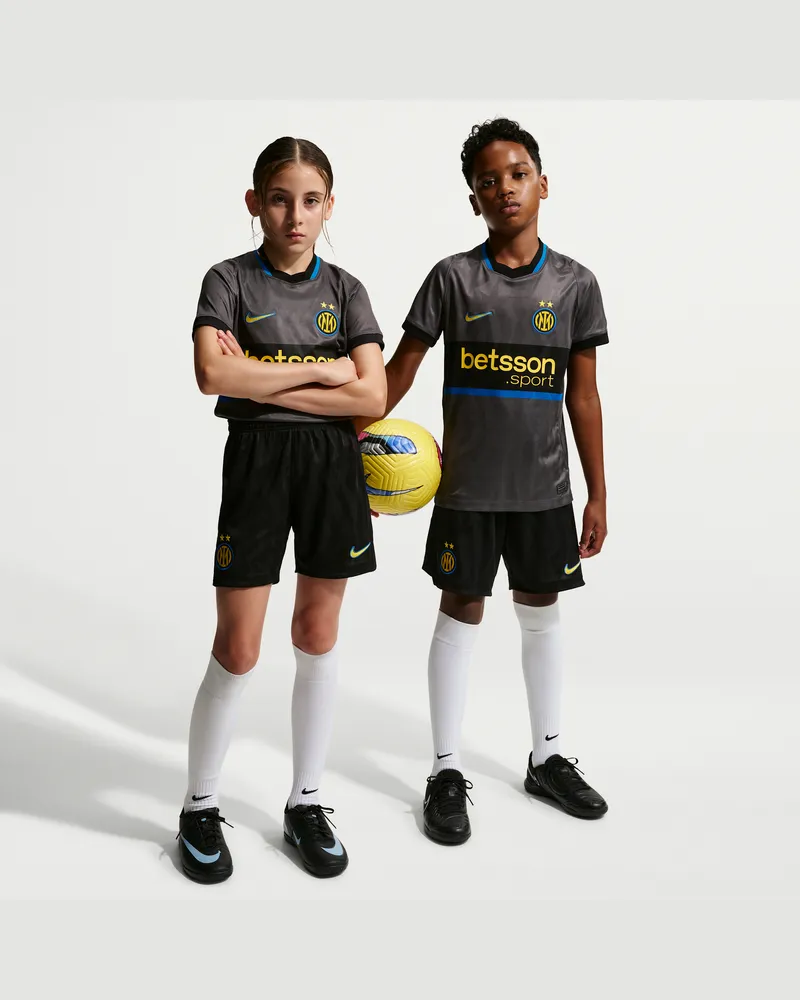Nike Inter Mailand 2026/27 Stadium Third  Replika-Fußballshorts mit Dri-FIT-Technologie (ältere Kinder) - Schwarz Schwarz